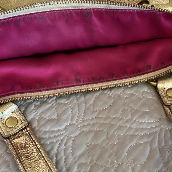 Coach Poppy Signature Collection Gold Metallic Tote - Picture 7 of 12